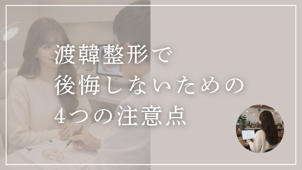 韓国の美容外科に行く際の注意点